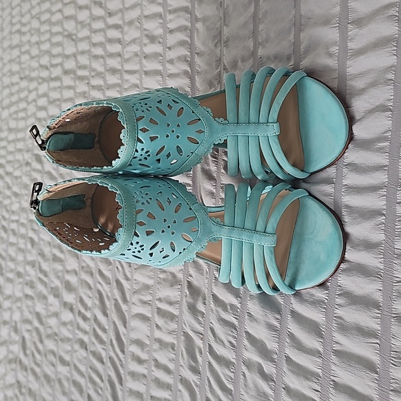 Pour La Victoire turquoise shoes - Picture 4 of 6